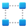 Blockchain technology icon
