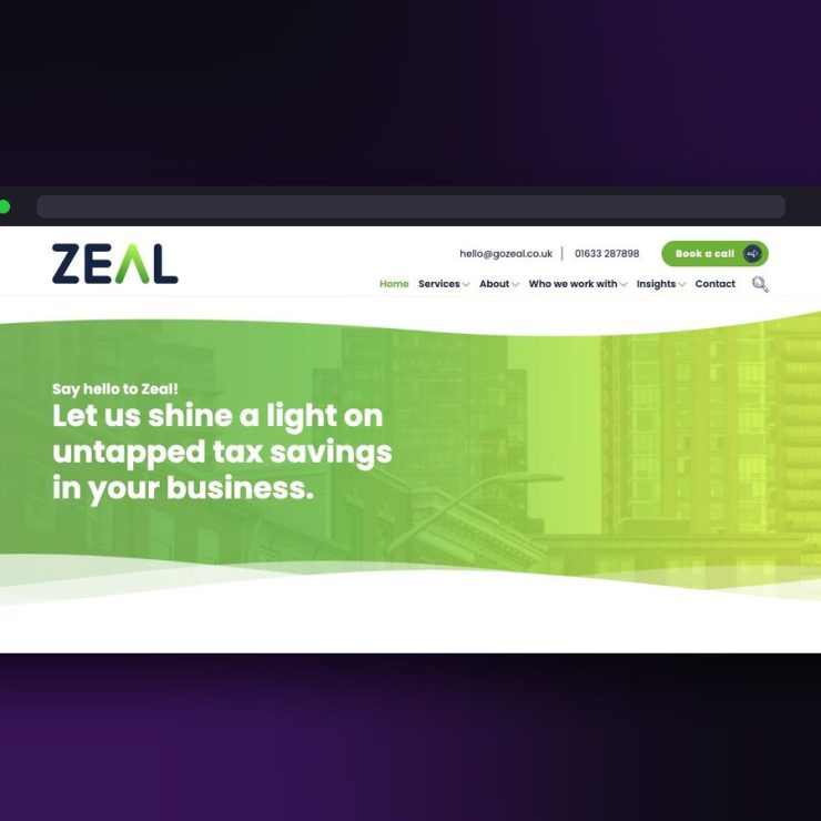 Zeal Tax (GoZeal) website screenshot by Juggernaut Technologies