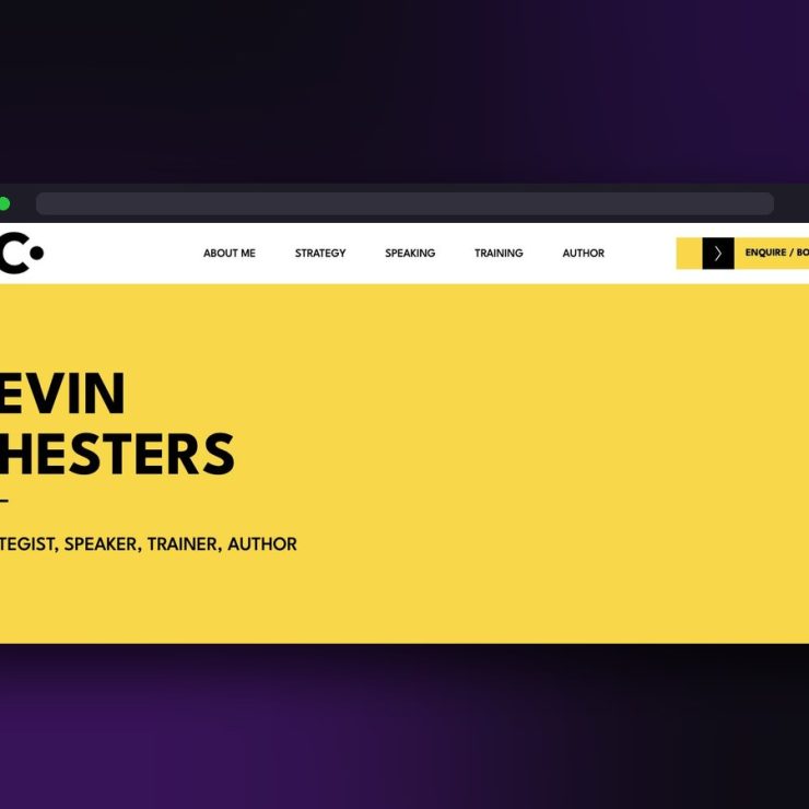 Kevin Chesters website screenshot by Juggernaut Technologies