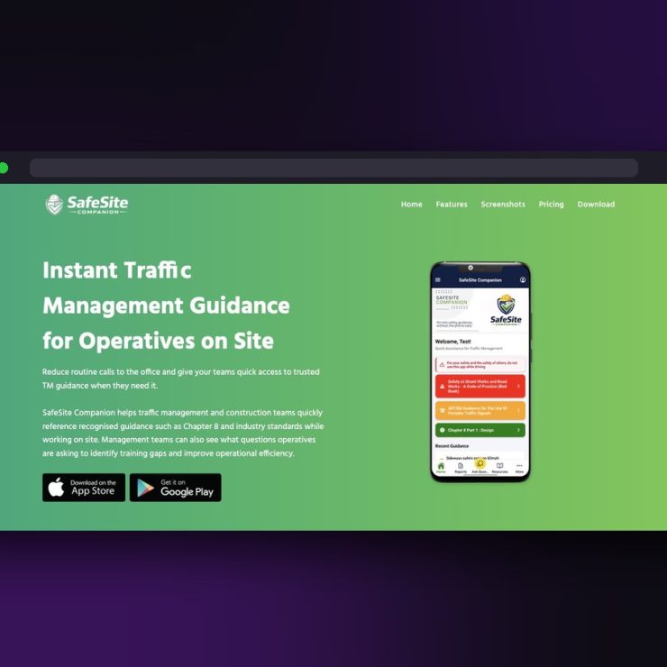 SafeSite Companion Website website screenshot by Juggernaut Technologies